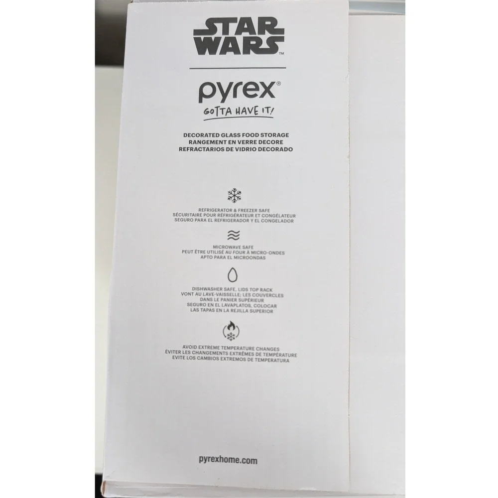 Pyrex Food Storage Set Star Wars 10pc Multicolor Darth Vader Grogu Glass SEALED